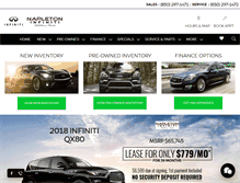Tablet Screenshot of napletoninfiniti.com